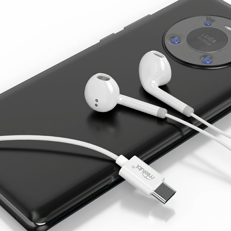 TYPE-C口平耳式线控耳机