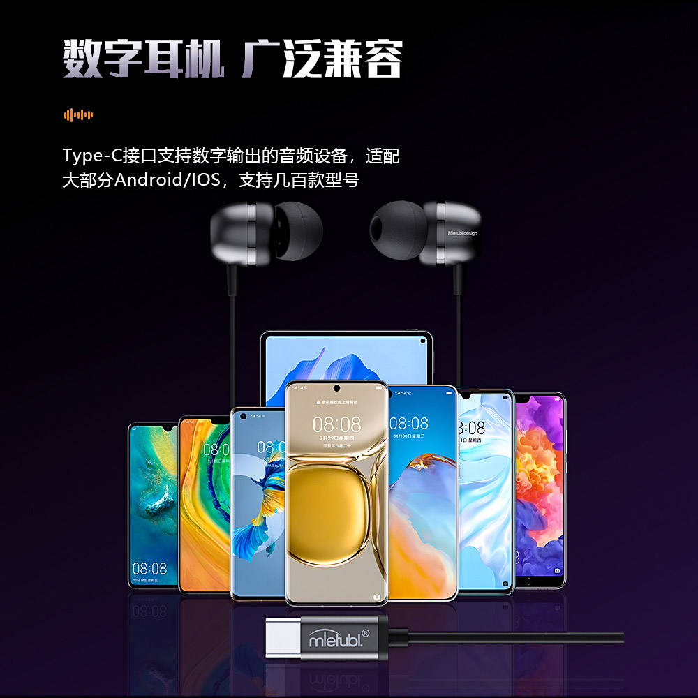 TYPE-C 入耳式数字耳机